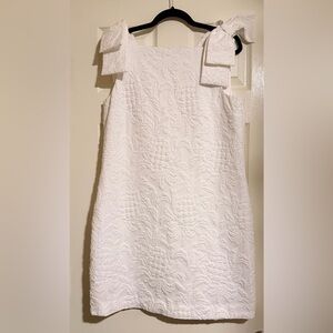 NWT Lilly Pulitzer Carmine Stretch Shift Dress in Resort White pineapple print